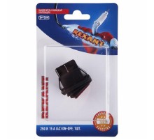 Выключатель клавишный 250V 15А (4с) ON-OFF красный с подсветкой ВЛАГОЗАЩИТА (RWB-507) (в упак. 1шт.)  06-0307-C  REXANT