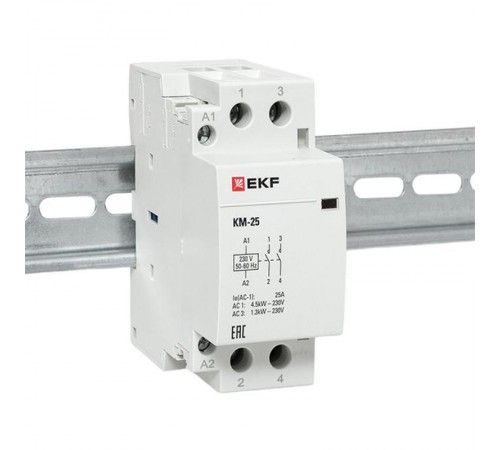 Контактор модульный КМ 25А 2NО (2 мод.) EKF PROxima  km-2-25-20  EKF