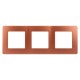 Рамка для розеток и выключателей серия 12 12-5103-14 на 3 поста, сатин, медь  Б0052527  ЭРА