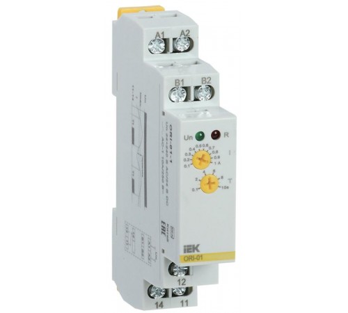 Реле тока ORI. 0,1-1 А. 24-240 В AC / 24 В DC  ORI-01-1  IEK