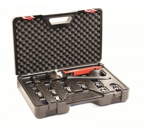 Универсальный ручной инструмент с адаптером EHC в кейсе cо сменными матрицами 10-120 кв.мм  2ARTHX120GEB  DKC