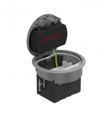 LUK/1,5AL66 Люк в пол на 1,5 поста IP66 в комплекте с суппортом и коробкой сталь d100 мм  70031  Ecoplast