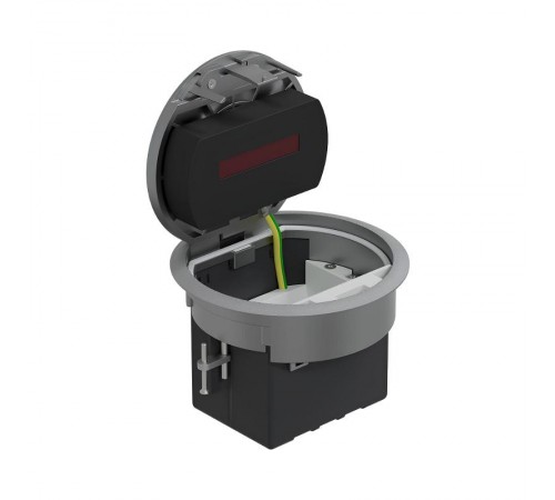 LUK/1,5AL66 Люк в пол на 1,5 поста IP66 в комплекте с суппортом и коробкой сталь d100 мм  70031  Ecoplast