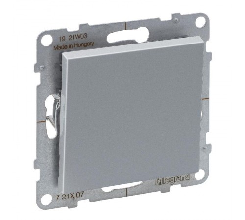 SUNO Переключатель промежуточный 10АХ 250В. Винтовые зажимы. Цвет "Алюминий"  721307  Legrand