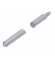 Стержень заземления L-1500 заостренный D16 quick, гор. цинк, 392266  МЗ-266-ГЦ   Ostec