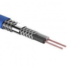 Кабель микрофонный 2х0,25 кв.мм, D 6,8 мм, синий, бухта 100 м  01-6028  REXANT