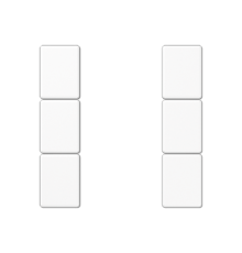 комплект накладок 3гр белый  A503TSAWW  Jung