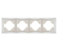 Bravo РАМКА 4-местная, цвет жемчуг  С1040-028  GUSI Electric