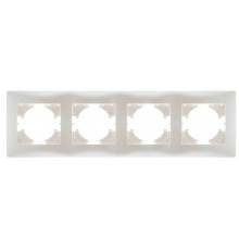 Bravo РАМКА 4-местная, цвет жемчуг  С1040-028  GUSI Electric