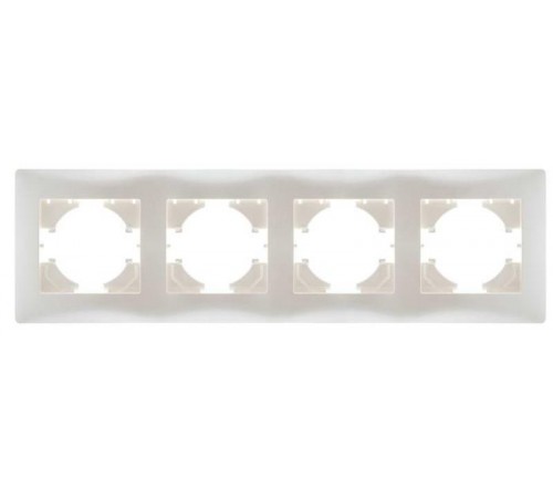 Bravo РАМКА 4-местная, цвет жемчуг  С1040-028  GUSI Electric