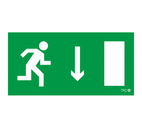 ПЭУ 092 Указатель двери правосторонний (260x117) белый oracal URAN STANDARD  2502004940  Световые Технологии