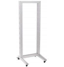 19" однорамная стойка, 32U, 600x600, на роликах, серая  LF35-32U66-1R  ITK