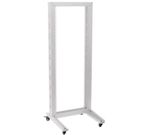 19" однорамная стойка, 32U, 600x600, на роликах, серая  LF35-32U66-1R  ITK