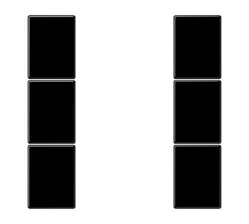 комплект накладок 3гр черный LS503TSASW Jung