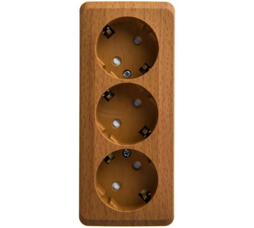 Этюд Бук О/У Розетка 3-ая с заземлением со шторками 16А 250B  PA16-012T  SE