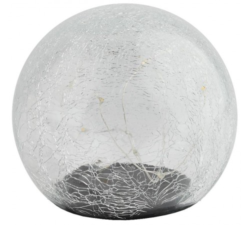 Cветильник садовый декоративный Шар на солнечной батарее, ERASF08-25 20 LED 20 cм  Б0044233  ЭРА