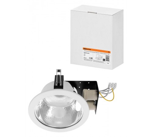 Светильник встраиваемый под лампу ЛВО 05 Downlight 2х20Вт КЛЛ Е27 IP20  SQ0342-0031  TDM
