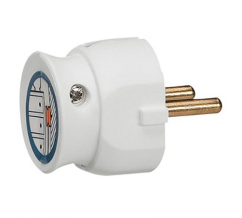 Вилка 2К 16А бел  050183  Legrand