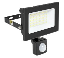 Прожектор светодиодный СДО-3004 с инфракрасным датчиком движения 50Вт 6500К IP54  FLL-3004-50D-6500 EKF