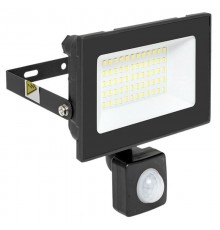 Прожектор светодиодный СДО-3004 с инфракрасным датчиком движения 50Вт 6500К IP54  FLL-3004-50D-6500 EKF