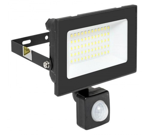 Прожектор светодиодный СДО-3004 с инфракрасным датчиком движения 50Вт 6500К IP54  FLL-3004-50D-6500 EKF