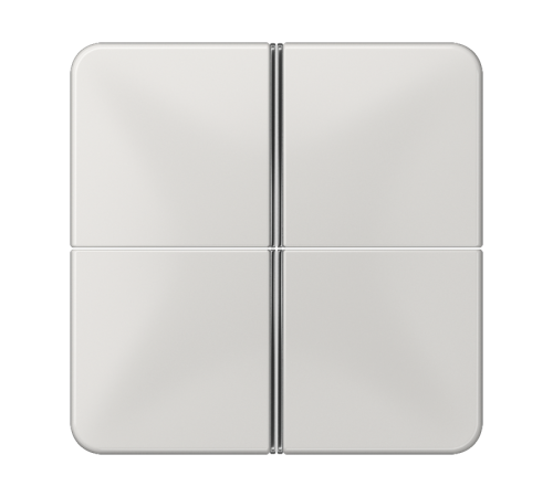 4-клавишная накладка для пульта КNX, светло-серая, для серии СD  CD404TSALG  Jung