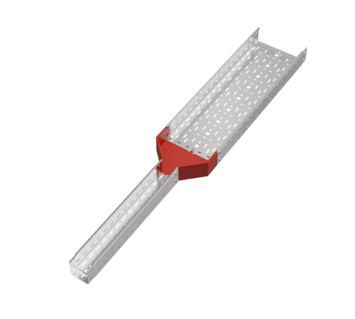 Переходник центральный 100х100-300 мм "ПЛЮС" HD  PDplus100-100-300-C HD   КМ-профиль