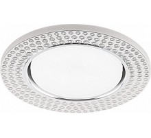 Светильник встраиваемый с белой LED подсветкой CD4029 потолочный GX53 без лампы, прозрачный, хром  32652  Feron