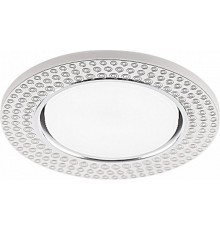 Светильник встраиваемый с белой LED подсветкой CD4029 потолочный GX53 без лампы, прозрачный, хром  32652  Feron