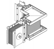 Секц. угл. лев. 2000А Cu 3L+N+1/2PE IP55 тран. IEK  LB-2000C5-35-F-LL  IEK