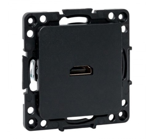 Стокгольм Механизм розетки HDMI черный  EZA00-327-10  EKF