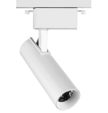 Светильник светодиодный трековый однофазный PTR 0610 10w 3000K 24° WH (белый) IP40  .5035690  JAZZWAY
