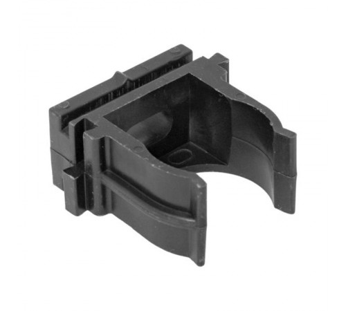 Крепеж-клипса для ручного монтажа d20 мм (10 шт) черная -Plast derj-z-20sb  EKF