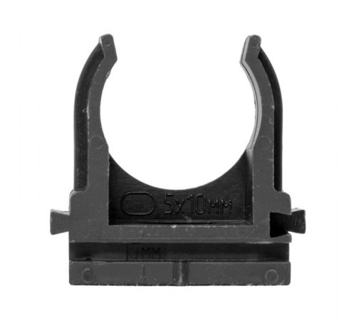 Крепеж-клипса для ручного монтажа d20 мм (10 шт) черная -Plast derj-z-20sb  EKF