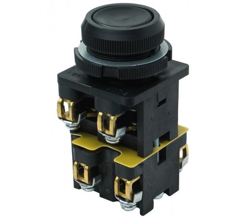 КЕ-012 У3 исп.3, черный, 2з+2р, цилиндр, IP40, 10А, 660В, выключатель кнопочный (ЭТ)  ET502433  Электротехник