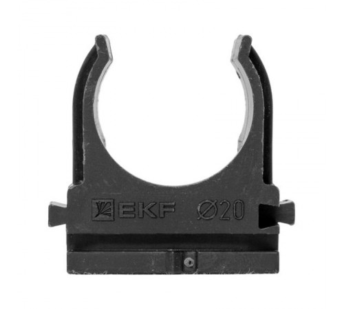 Крепеж-клипса для ручного монтажа d20 мм (10 шт) черная -Plast derj-z-20sb  EKF