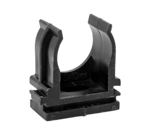 Крепеж-клипса для ручного монтажа d20 мм (10 шт) черная -Plast derj-z-20sb  EKF