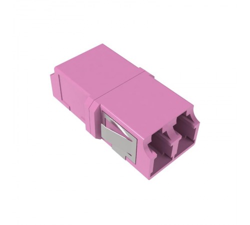 Адаптер LC/UPC-Duplex TOP, Senior/Senior, SC-footprint, OM4, пурпурный  RNFA54DLC  DKC
