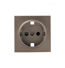 Валенсия лицевая панель розетки 1-местной с/з 16А графит с защ. штор. EKF PROxima   ESR16-L-028-60   EKF
