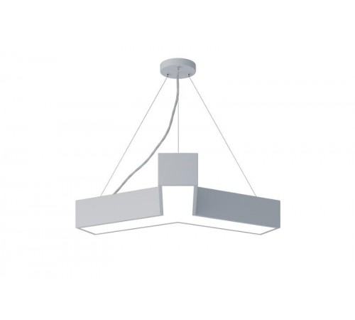 Светильник светодиодный Geometria Igrek SPO-141-W-40K-028 28Вт 4000К 1750Лм IP40 600*600*80 белый подвесной  Б0050566  ЭРА