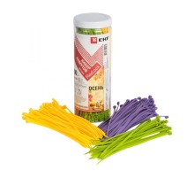 Набор хомутов цветных "Осень" (300 шт.): 3,6х200 FlexLock PROxima  plc-fl-set-au  EKF