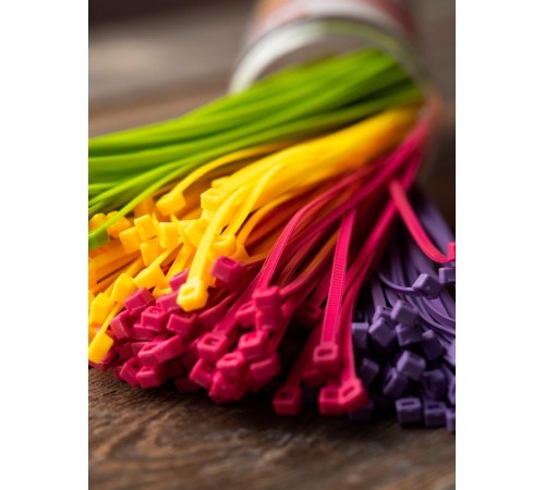 Набор хомутов цветных "Осень" (300 шт.): 3,6х200 FlexLock PROxima  plc-fl-set-au  EKF