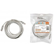 Патч-корд народный U/UTP Cat 5e 4PR 24AWG PVC, литой 7 м, серый  SQ0115-0007  TDM