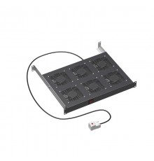 Вентиляторный модуль 19", 6 вент. с термостатом RAL 9005  R519VSIT6FTB  DKC