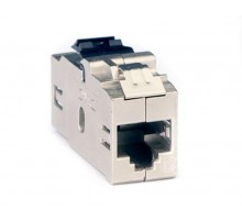 Модуль Keystone RJ45 CAT6 проходной экранированный, серебристый  RNK6FESL  DKC