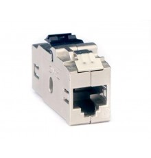 Модуль Keystone RJ45 CAT6 проходной экранированный, серебристый  RNK6FESL  DKC