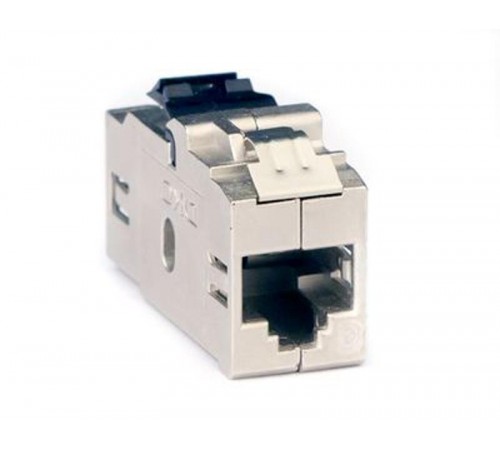 Модуль Keystone RJ45 CAT6 проходной экранированный, серебристый  RNK6FESL  DKC