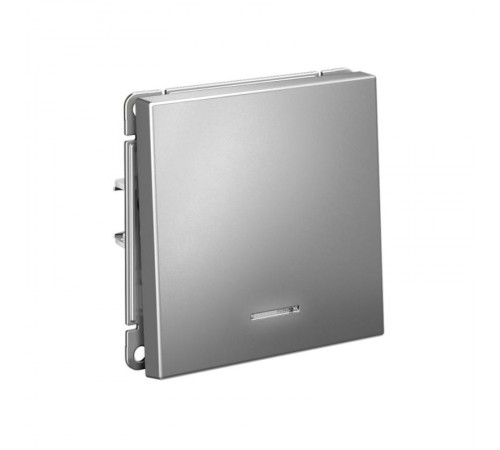 ArtGallery Сталь Выключатель 1-клавишный с подсветкой, сх.1а, 10АХ, механизм  GAL000913  SE