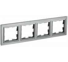 BRITE Рамка 4-ая РУ-4-БрС сталь   BR-M42-K46  IEK