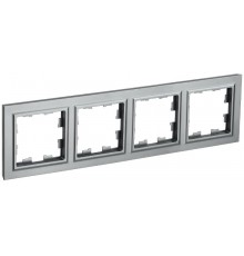 BRITE Рамка 4-ая РУ-4-БрС сталь   BR-M42-K46  IEK